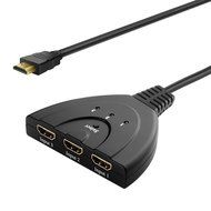 GOUXIANG 3-Port HDMI Switcher with Pigtail Cable Support 3D, 1080P, HD Audio