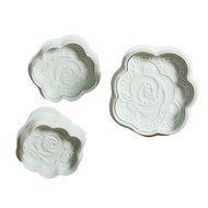 3pcs Fondant Rose Flower Mold Cake Decorating Tool