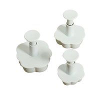 3pcs Fondant Rose Flower Mold Cake Decorating Tool N2