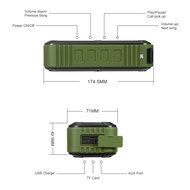 Bluetooth Outdoor Speaker Wireless Waterproof Speaker IP67 Weatherproof Shower Radio Beach and Pool Speaker N6