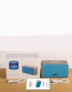 Portable Wireless Bluetooth Speaker Stereo Subwoofer Loudspeaker with Handsfree Call Voice Prompt TF Card Aux... N4