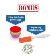 Stainless Steel Pancake &amp; Cake Batter Dispenser Bundle with Measuring Label for Making Pancakes, Crepes &amp; Waffles... N3