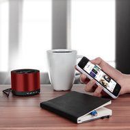 kwmobile Mini Wireless Bluetooth speaker with Micro SD card, FM Radio and microphone in blue for iPhone, iPad,... N13