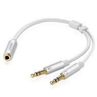 Ugreen Gold Plated 3.5mm Female to 2 Male Headphone Mic Audio Y Splitter Cable with Separate Headphone / Microphone... N2
