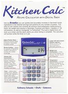 Calculated Industries KitchenCalc 8300 Recipe Calculator with Digital Timer N3