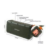 GBtiger Portable Wireless Bluetooth Speakers, IPX6 Waterproof Hifi Speaker with 10W Enhanced Bass, Dual Channel... N2