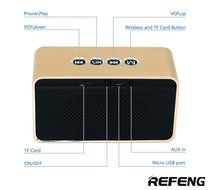 ReFeng Classic portable wireless bluetooth speaker, Hi-Fi stereo with built-in microphone, Enhanced Bass Clear... N5