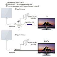 1byone 50 Miles Amplified HDTV Antenna with Amplifier Booster USB Power Supply to Boost Signal and 20ft Coaxial... N11