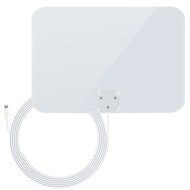 1byone 50 Miles Amplified HDTV Antenna with Amplifier Booster USB Power Supply to Boost Signal and 20ft Coaxial... N18