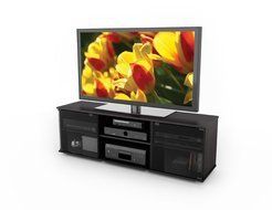 Sonax FB-2600 Fiji 60-Inch TV Component Bench, Ravenwood Black N3