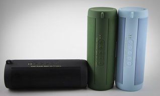 iHaus4u iBTR-010 Waterproof Bluetooth Speakers with LED Lamp, Subwoofer Handsfree Built-in Microphone &amp; Playback... N4