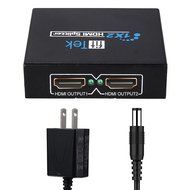 fitTek&reg;Hdmi Splitter 1 Input Hdmi Port And 2 Outputs With 1x2 Hdmi Splitter Switch Box For Full HD 1080P Support 3D N6