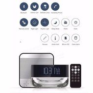 Bluetooth Speakers,ELEGIANT Wireless Bluetooth Speaker with Colorful Light Bedside Lamp and Clock,Alarm Clock,... N2