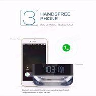 Bluetooth Speakers,ELEGIANT Wireless Bluetooth Speaker with Colorful Light Bedside Lamp and Clock,Alarm Clock,... N3