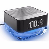 Bluetooth Speakers,ELEGIANT Wireless Bluetooth Speaker with Colorful Light Bedside Lamp and Clock,Alarm Clock,... N13