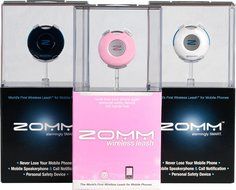ZOMM Wireless Leash, Bluetooth Speakerphone, and Personal Safety Device for Mobile Phones (Black) N13