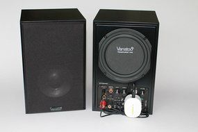 Vanatoo Transparent One Powered Speakers with Bluetooth (Black, Bluetooth, Set of 2)