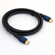 BlueRigger High Speed HDMI Cable with Ethernet 6.6 Feet (2m) - Supports 3D and Audio Return [Latest Version] N3