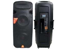 Mr Dj Pbx-6000 Bt Dual 15' 3-way Portable Speaker with Built-in Bluetooth/usb/fmradio Works with ALL stereo equipment... N2