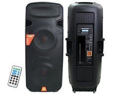 Mr Dj Pbx-6000 Bt Dual 15' 3-way Portable Speaker with Built-in Bluetooth/usb/fmradio Works with ALL stereo equipment... N4