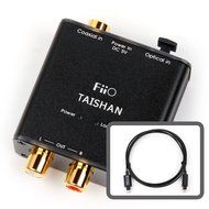FiiO D3 (D03K) Digital to Analog Audio Converter With Micca 6ft Optical Toslink Cable - 192kHz/24bit Optical and...