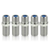 Mediabridge F81 Connector - 3GHz Female to Female F-Type Adapter - 5 Pack N6