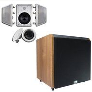 Acoustic Audio HT-65 In-Wall/Ceiling 5.1 Home Theater 6.5" Speakers and 15" Powered Sub HT-65-HD15M