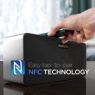 AudioGeek R400 Distortion-Free Aluminum Wireless Speaker (High-Fidelity) Bluetooth 4.0 / Dual Driver 10W Output... N4