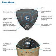 Q7S&reg; 36 Watts Wireless Bluetooth speakers 4.0 Vibration Technology. Enhanced Bass &amp; 3 Modes Sound Channels. For... N6