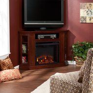 Claremont Convertible Media Electric Fireplace - Cherry N3