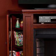 Claremont Convertible Media Electric Fireplace - Cherry N4