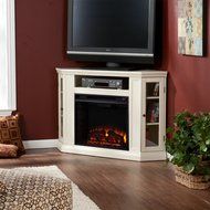 Claremont Convertible Media Electric Fireplace - Cherry N14