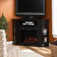 Claremont Convertible Media Electric Fireplace - Cherry N24