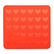 Silicone Macaron macaroon Baking Sheet Mat Muffin DIY Chocolate Cookie Mould Mode - 30 Capacity (heart) N2