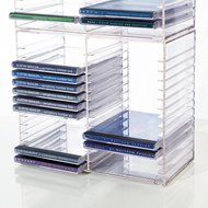 Stackable CD Holder - holds 30 standard CD jewel cases N3