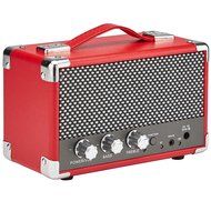 GPO Westwood Mini 10 Watt Portable Bluetooth Speaker with RCA Input and Rechargeable Battery - Pillarbox Red N2