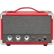 GPO Westwood Mini 10 Watt Portable Bluetooth Speaker with RCA Input and Rechargeable Battery - Pillarbox Red N3