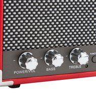 GPO Westwood Mini 10 Watt Portable Bluetooth Speaker with RCA Input and Rechargeable Battery - Pillarbox Red N4