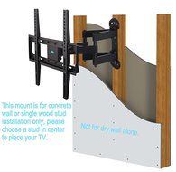Mounting Dream MD2379 TV Wall Mount Bracket with Full Motion Dual Articulating Arm for most of 26-55 Inches LED... N5