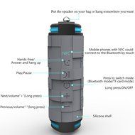 QAenly Wireless Bluetooth Speakers with HD Audio and Stereo Surround Sound Waterproof Dustproof Shockproof Riding... N2
