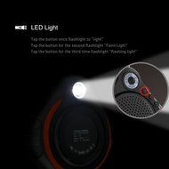 Accmor Mini Wireless Waterproof Speaker with Mic Built-In Flash-light &amp; Thermometer, Outdoor Speaker for Outdoor... N6