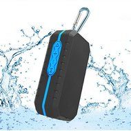 Waterproof Bluetooth Speaker, Portable Wireless Sports Sound Stereo Speaker Subwoofer Rechargeable with Hook Built-in...