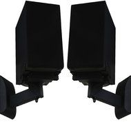 WALI One Pair of Side Clamping Bookshelf Speaker Mounting Bracket with Tilt and Swivel for Large Surrounding Sound...
