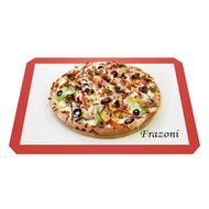 Frazoni Nonstick Silicone Baking Mat, 28 x 42 cm, Red and White N9