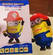 Minion Wifi Portable Speaker with Bluetooth, Fm Radio and Mic N4