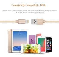 iPhone Charger, Teletrogy 3Pack 3ft 6ft 10ft Nylon Braided iPhone Charger Cable Sturdy and Tangle-Free with Aluminum... N5
