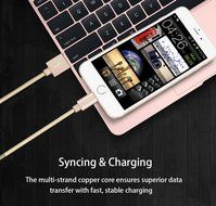 iPhone Charger, Teletrogy 3Pack 3ft 6ft 10ft Nylon Braided iPhone Charger Cable Sturdy and Tangle-Free with Aluminum... N6