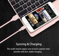 iPhone Charger, Teletrogy 3Pack 3ft 6ft 10ft Nylon Braided iPhone Charger Cable Sturdy and Tangle-Free with Aluminum... N19