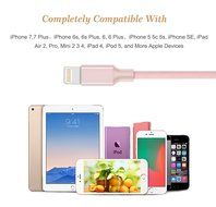 iPhone Charger, Teletrogy 3Pack 3ft 6ft 10ft Nylon Braided iPhone Charger Cable Sturdy and Tangle-Free with Aluminum... N20