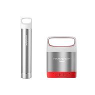 Xoopar Bundle Include One Portable Bluetooth Speaker And One External Portable Power Bank Wireless Speaker (Silver... N5